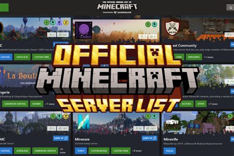 The Official Minecraft Server List is Live